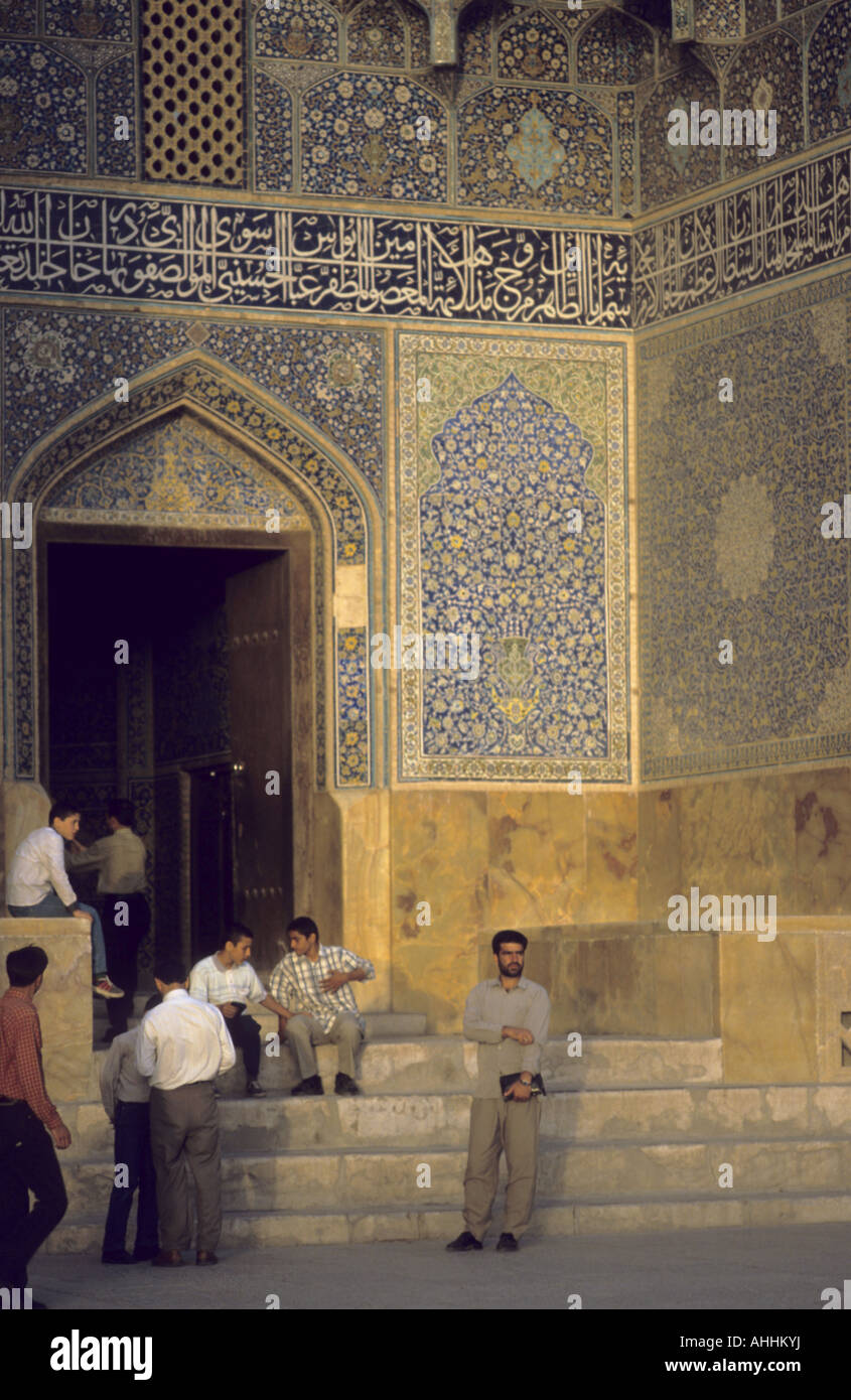 Shaikh Lotfollah-mosque, Iran, Isfahan Stock Photo