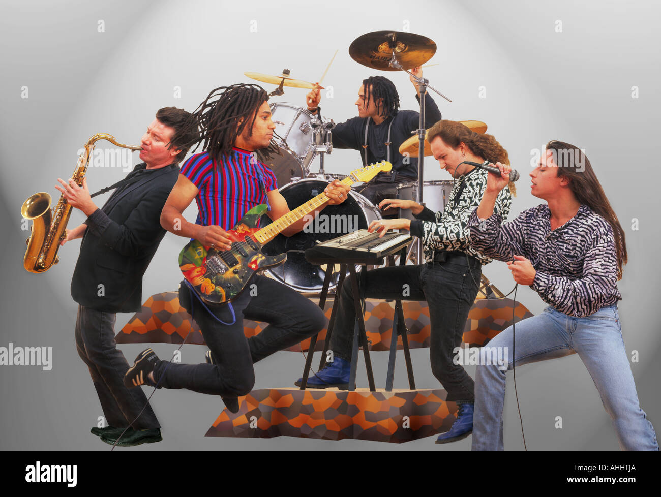 Rock band instruments hires stock photography and images Alamy