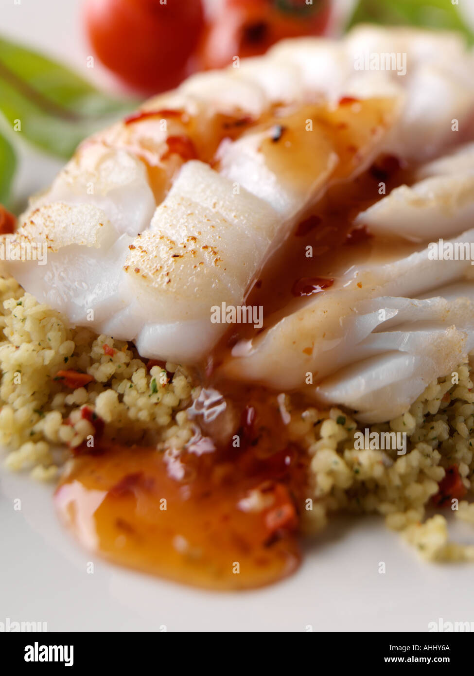 Cod And Couscous Cod and cous cous Stock Photo - Alamy