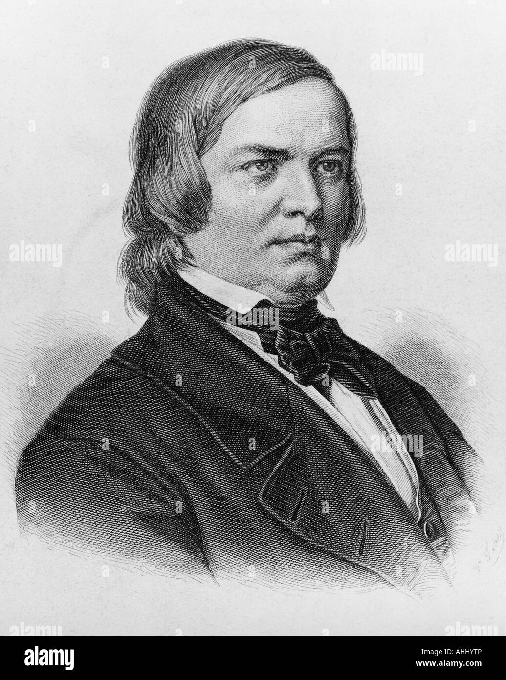 ROBERT SCHUMANN German composer 1810 to1856 Stock Photo