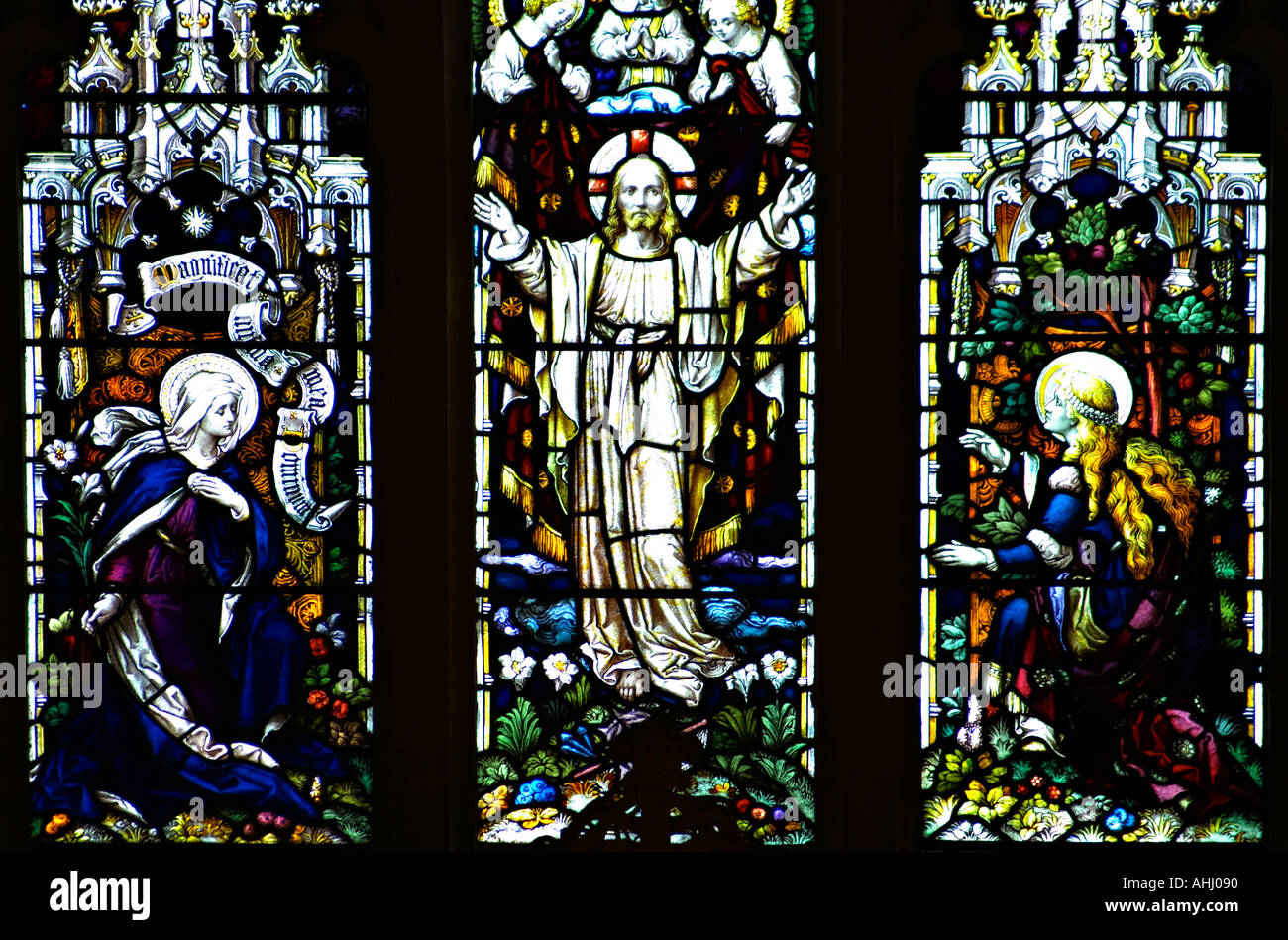Stained Glass Church Window Christian Holy Religion Religious Faith Stock Photo Alamy