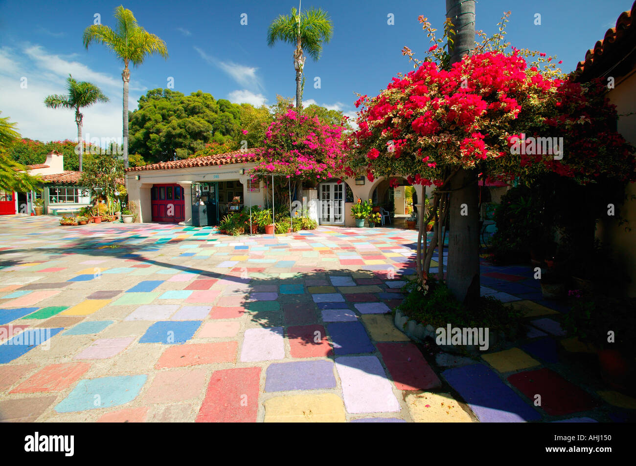 The Spanish Village Art Center Balboa Park San Diego California Stock