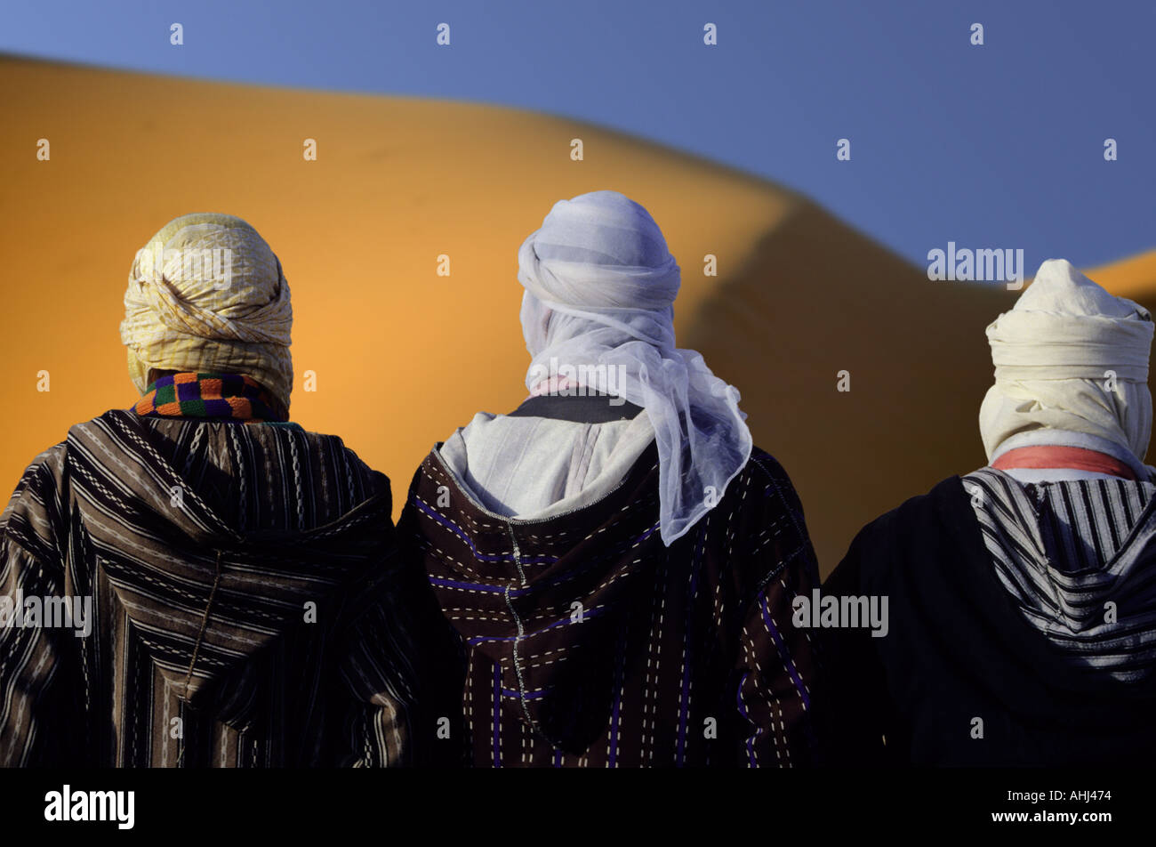 Maghrebian People in Morocco Desert Stock Photo - Alamy