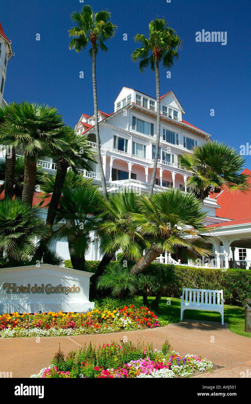 The Hotel Del Coronado San Diego California Stock Photo
