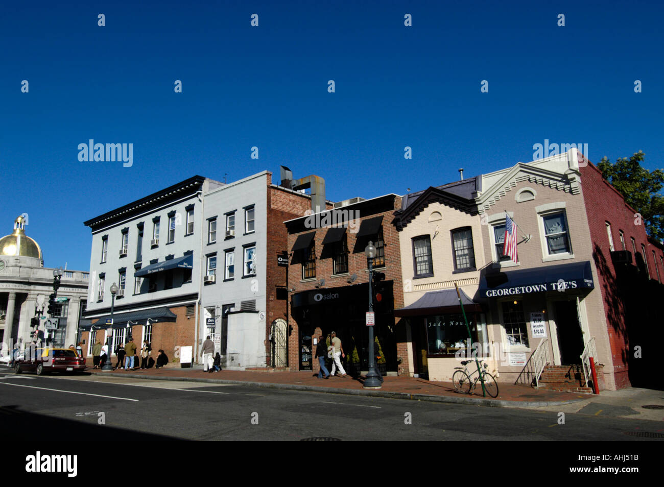 Shops in Georgetown Washington DC, USA Stock Photo