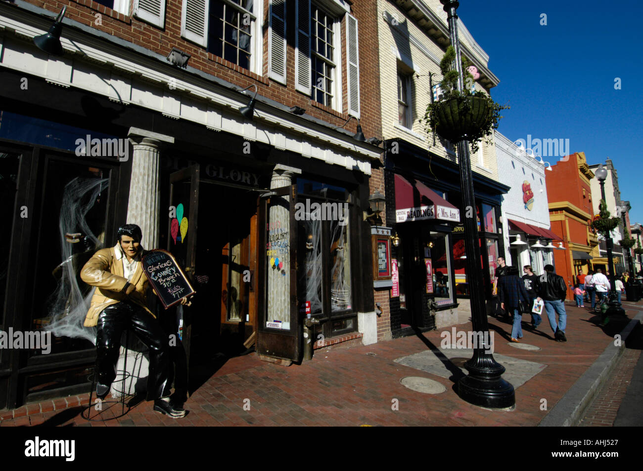 Shops in Georgetown, Washington DC, USA Stock Photo