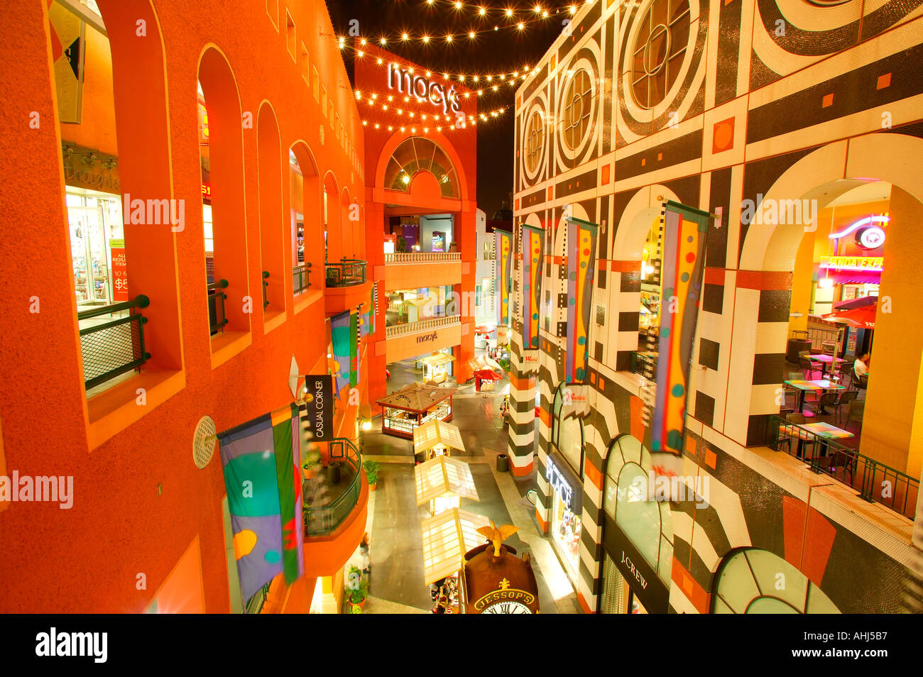 Horton Plaza shopping mall downtown San Diego California Stock Photo