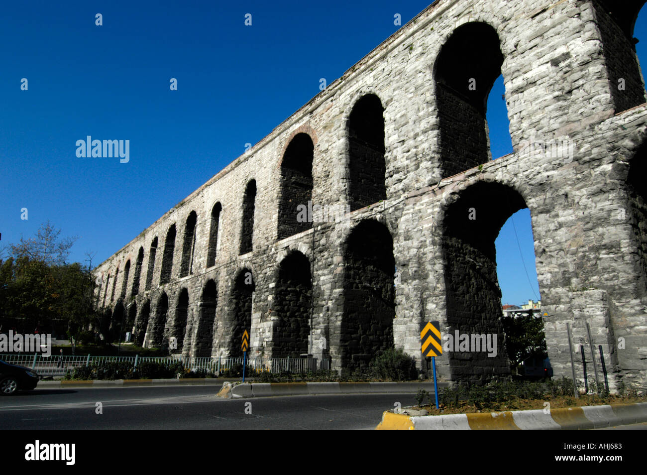 The Aqueduct of Valens Istanbul Turkey Stock Photo