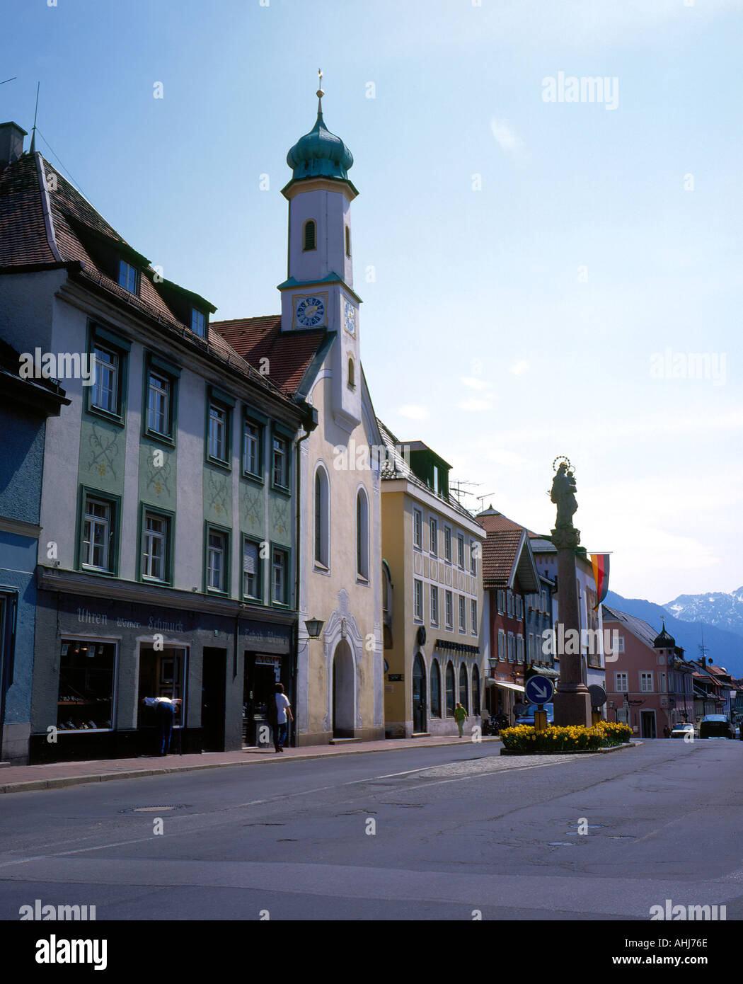 city of Murnau Bavaria Germany Europe. Photo by Willy Matheisl Stock Photo