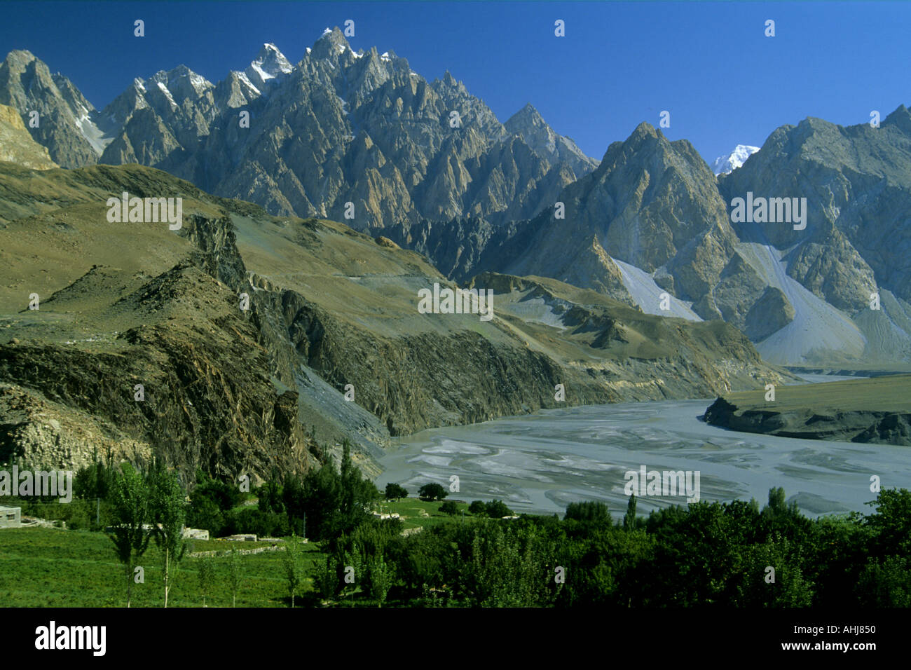 Pakistan Northern Areas Gojal Stock Photo