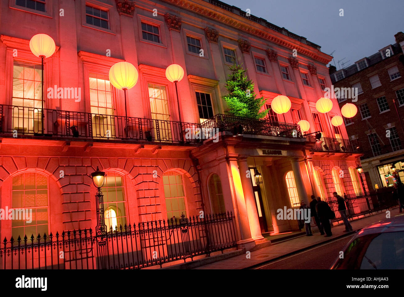 Jil Sander fashion store in Mayfair London illuminated for Christmas GB UK  Stock Photo - Alamy