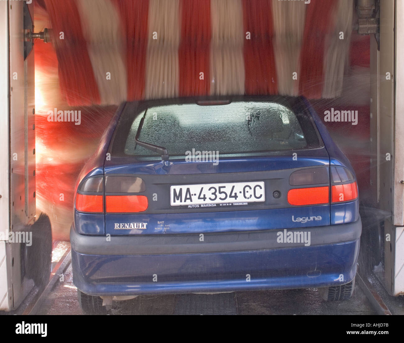 Car wash in Spain Stock Photo Alamy