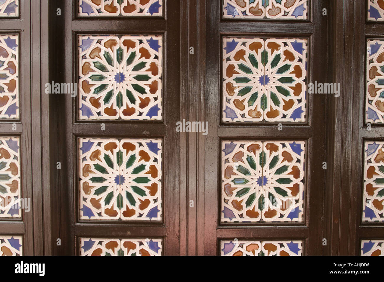 Andalusia Spain Moorish influenced architectural detail Stock Photo