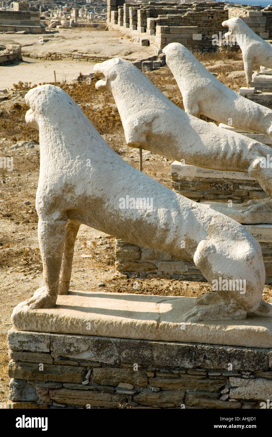 Terrace Of The Lions Delos The Cyclades Greek Islands Greece ...