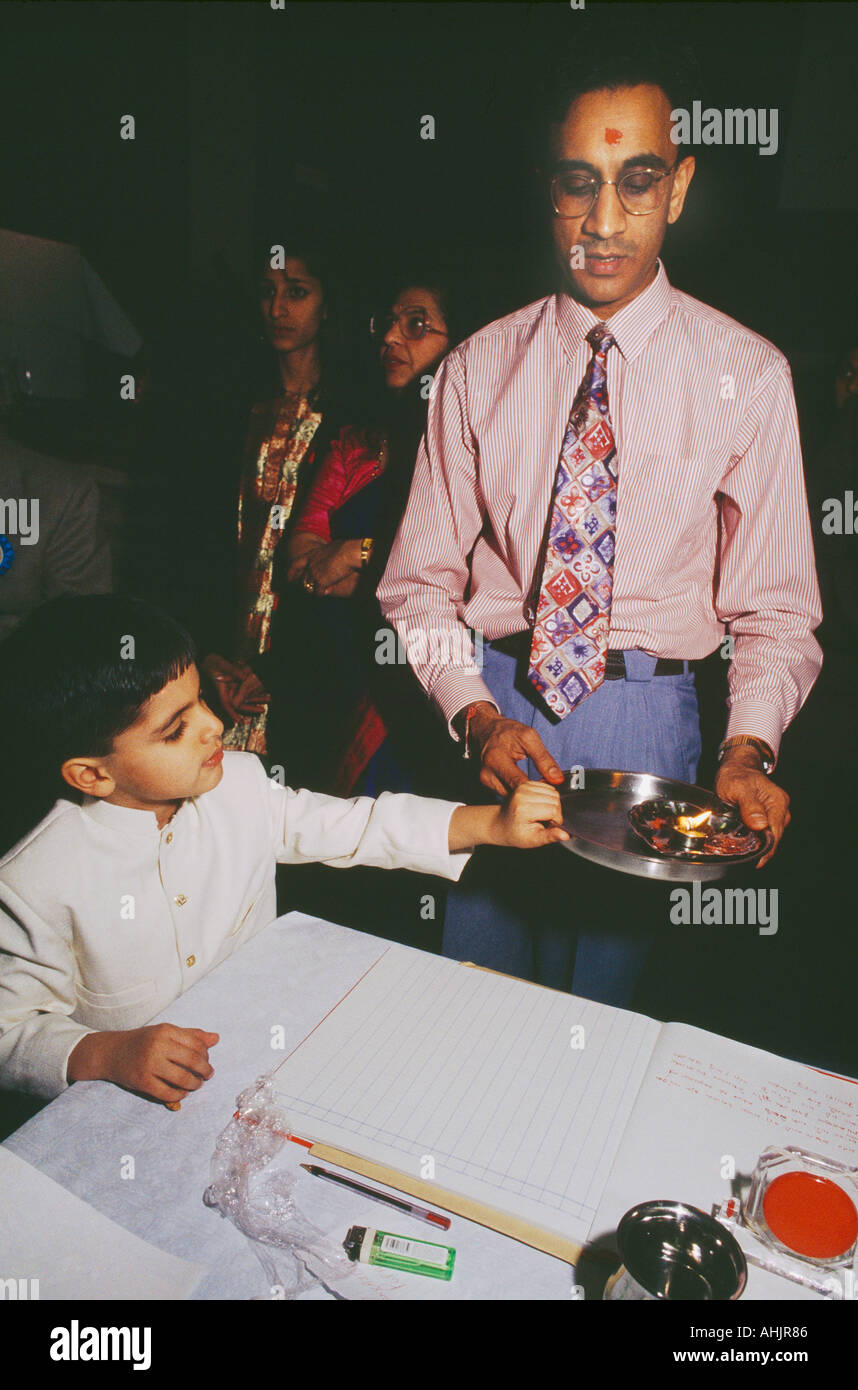 Greenford London Town Hall Diwali Accounting Ceremony Arti Stock Photo