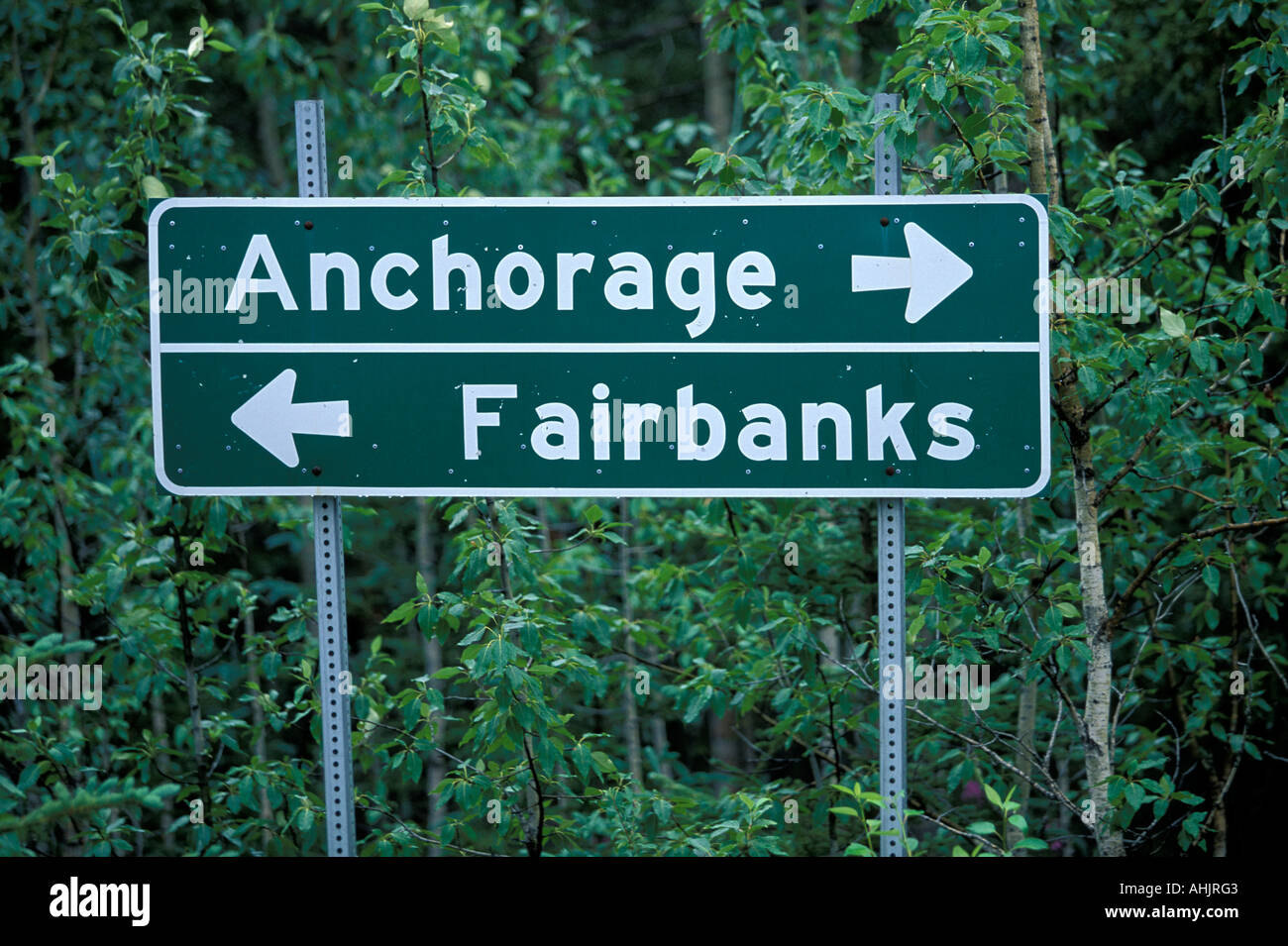 Anchorage Point Signage Anchorage sign along highway hi-res stock photography and images - Alamy