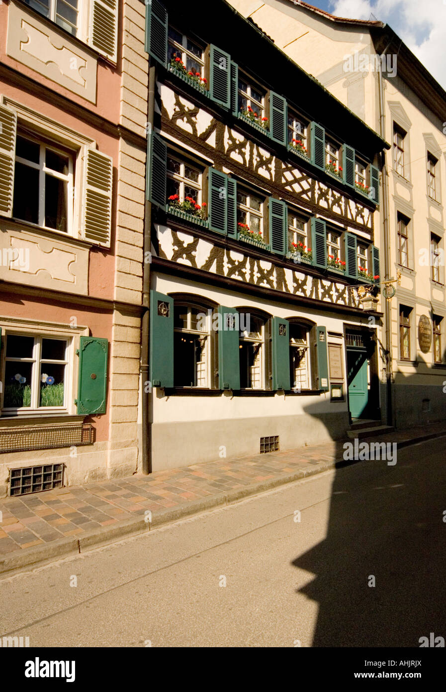 Schlenkerla bar and restaurant in Bamberg, Bavaria, Germany Stock Photo