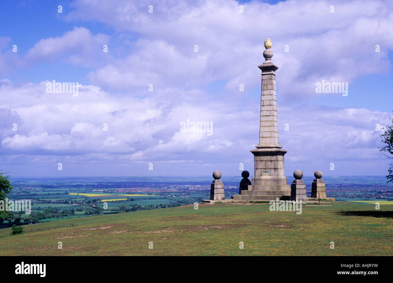Coombe Hill Monument Buckinghamshire Chiltern Hills Thames valley Stock