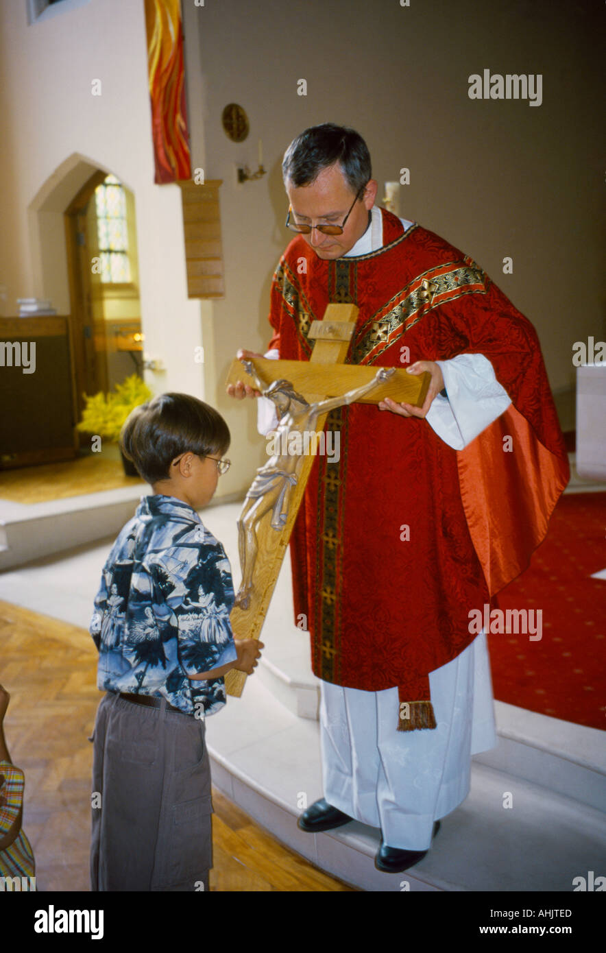 Kissing cross catholic church hires stock photography and images Alamy