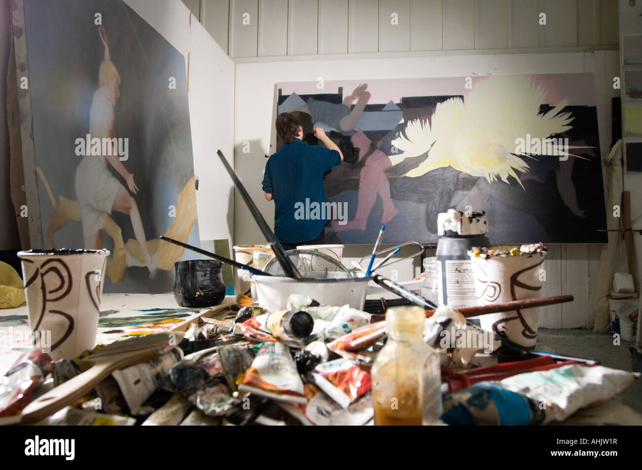 Artist at Work, Glasgow School of Art Stock Photo - Alamy