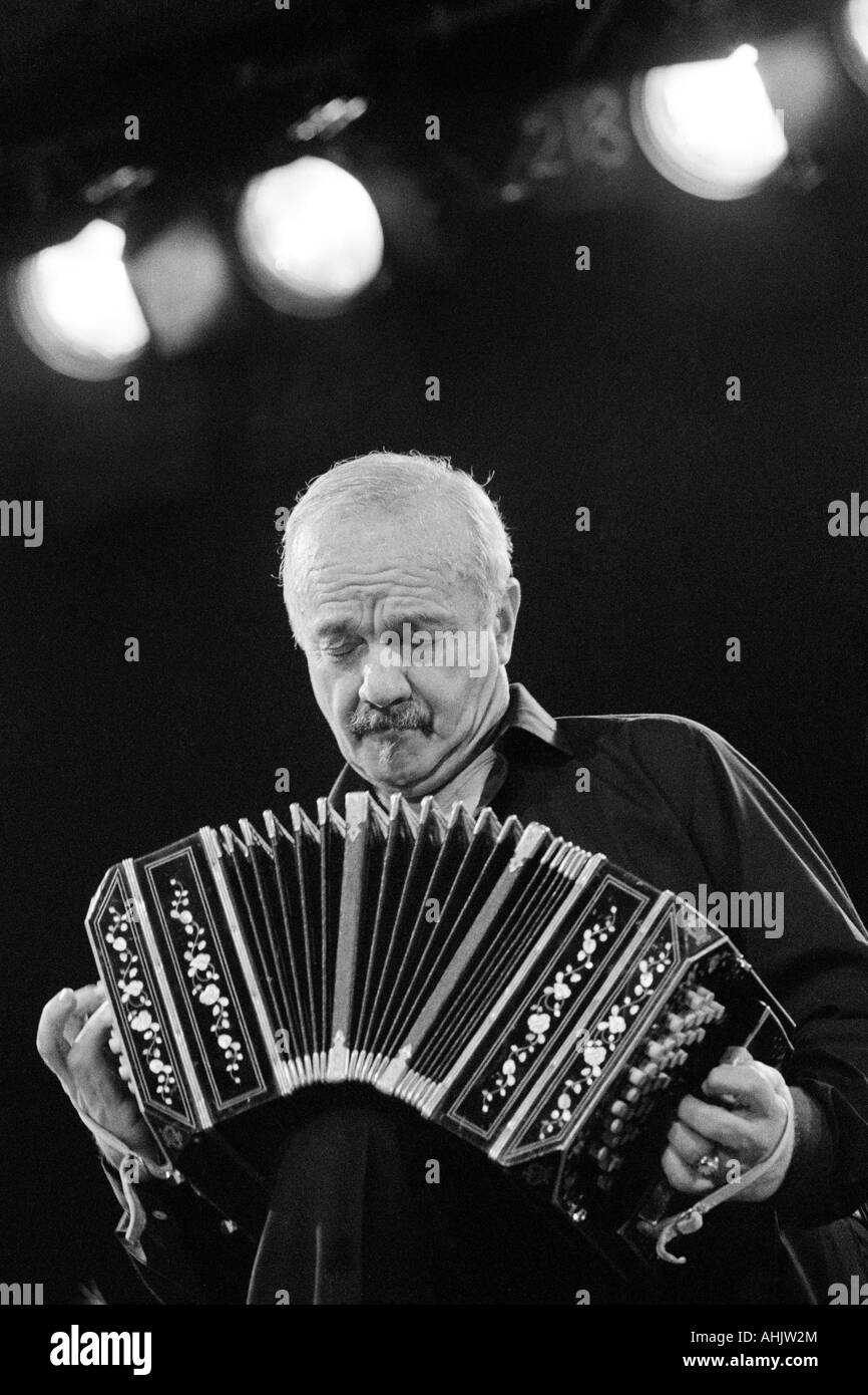 Astor Piazzolla during his concert at the Leverkusen Jazz Days Stock Photo