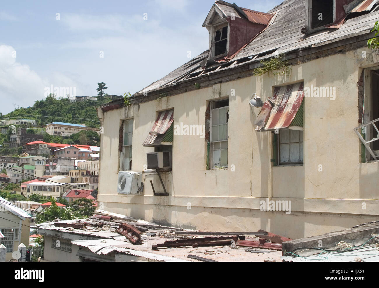 Grenada Hurricane Damage Stock Photo Alamy