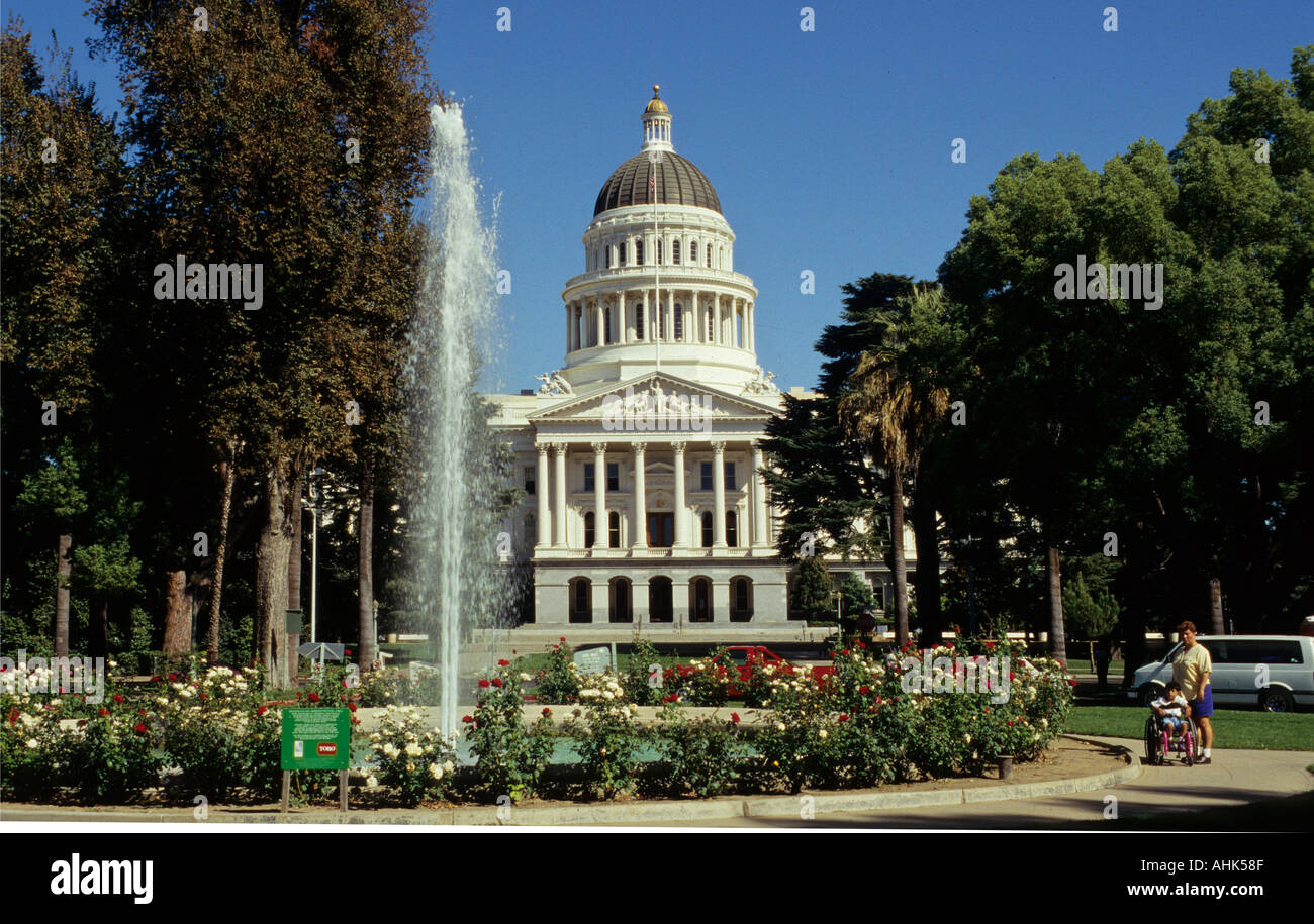 State Capitol in Sacramento California Stock Photo