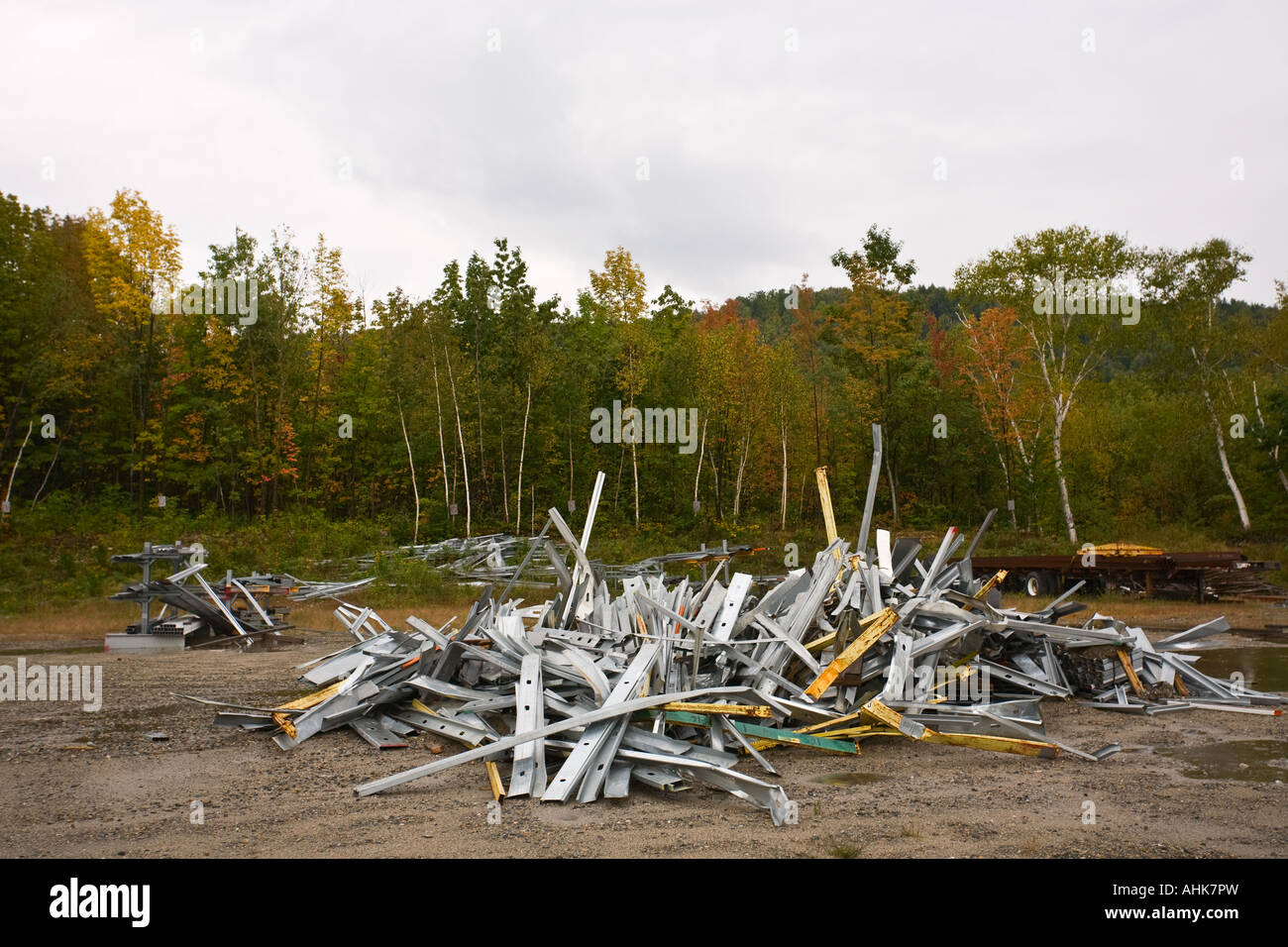 Scrap metal Stock Photo