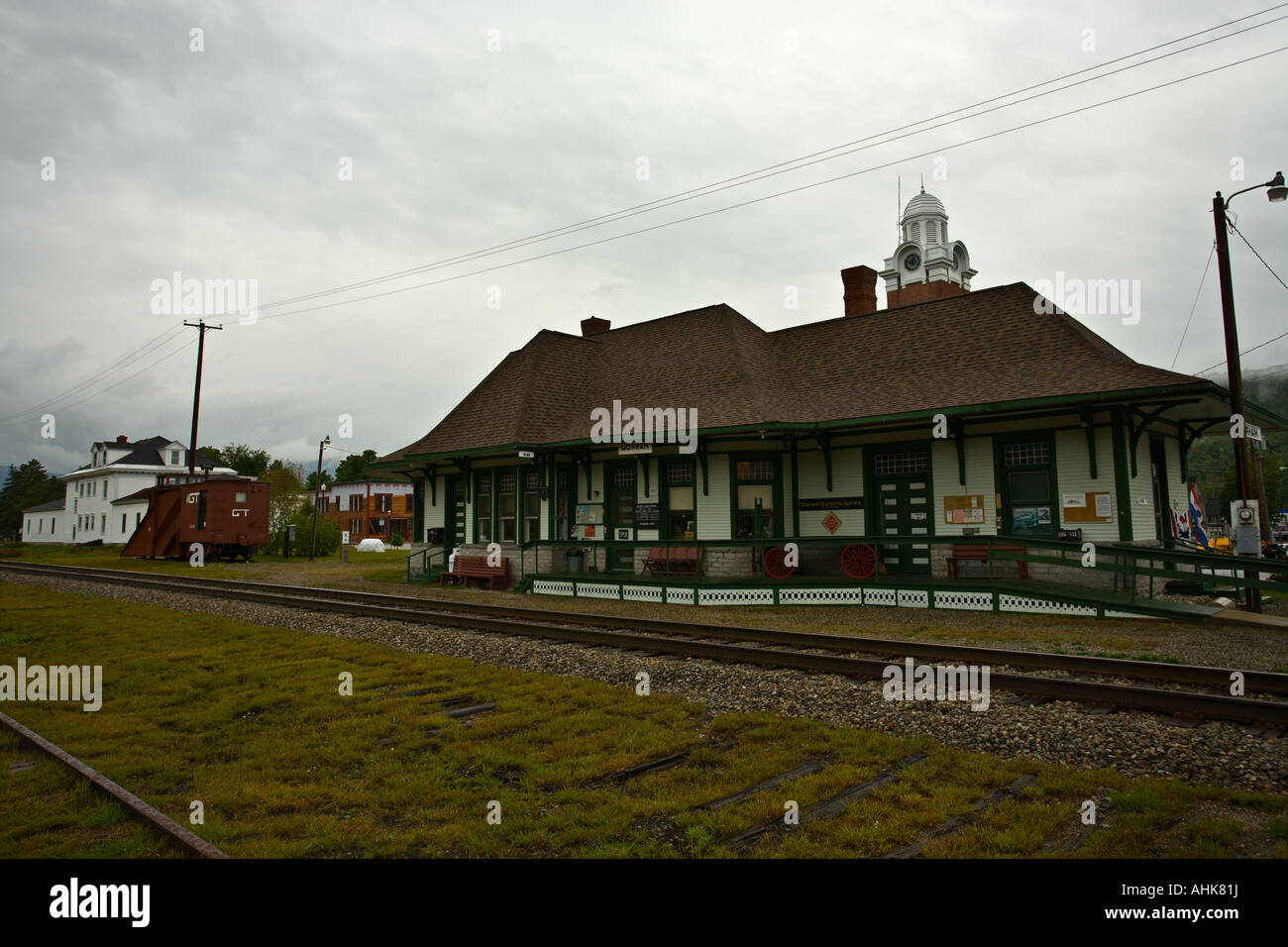 Gorham Train Station, New Hampshire, USA Stock Photo Alamy
