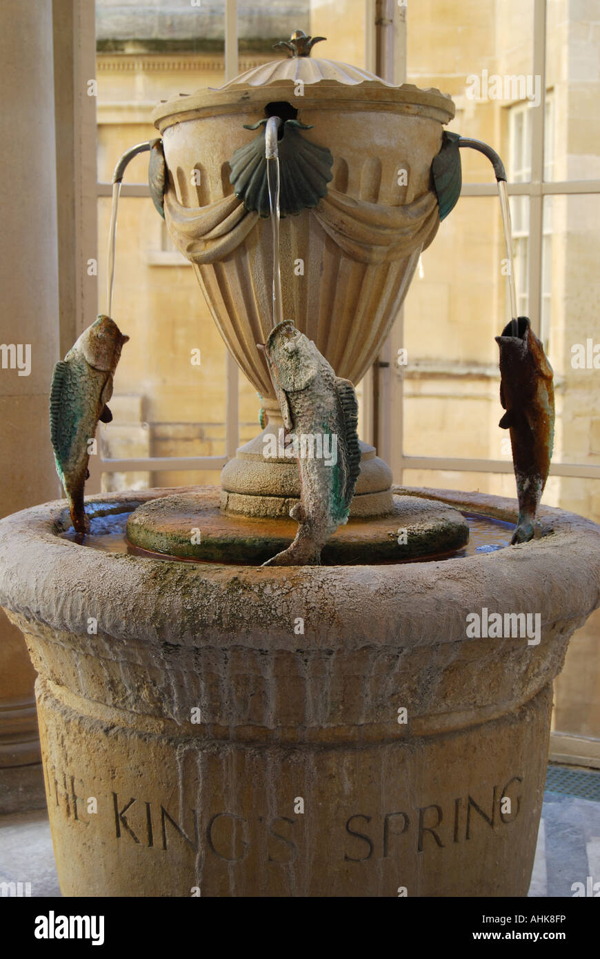 The King's Spring, The Pump House, Roman Baths, Bath, Somerset, England