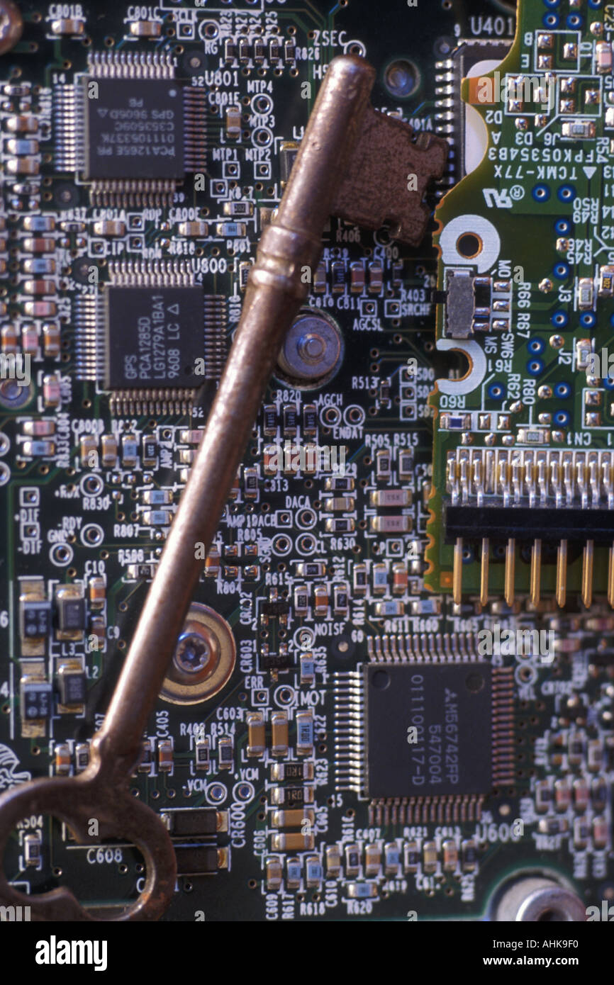 Locked circuit board Stock Photo - Alamy