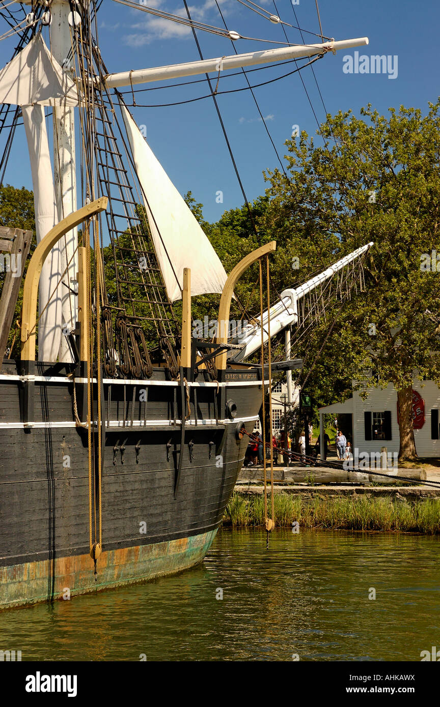 Whaling ship Charles W Morgan Mystic Seaport Mystic Connecticut USA ...