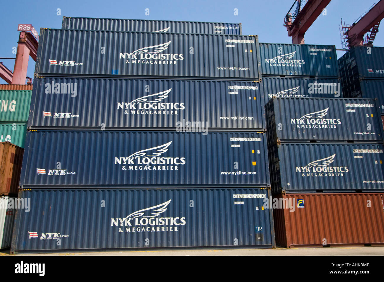 NYK Logistics Shipping Containers Modern Terminals Hong Kong Docks