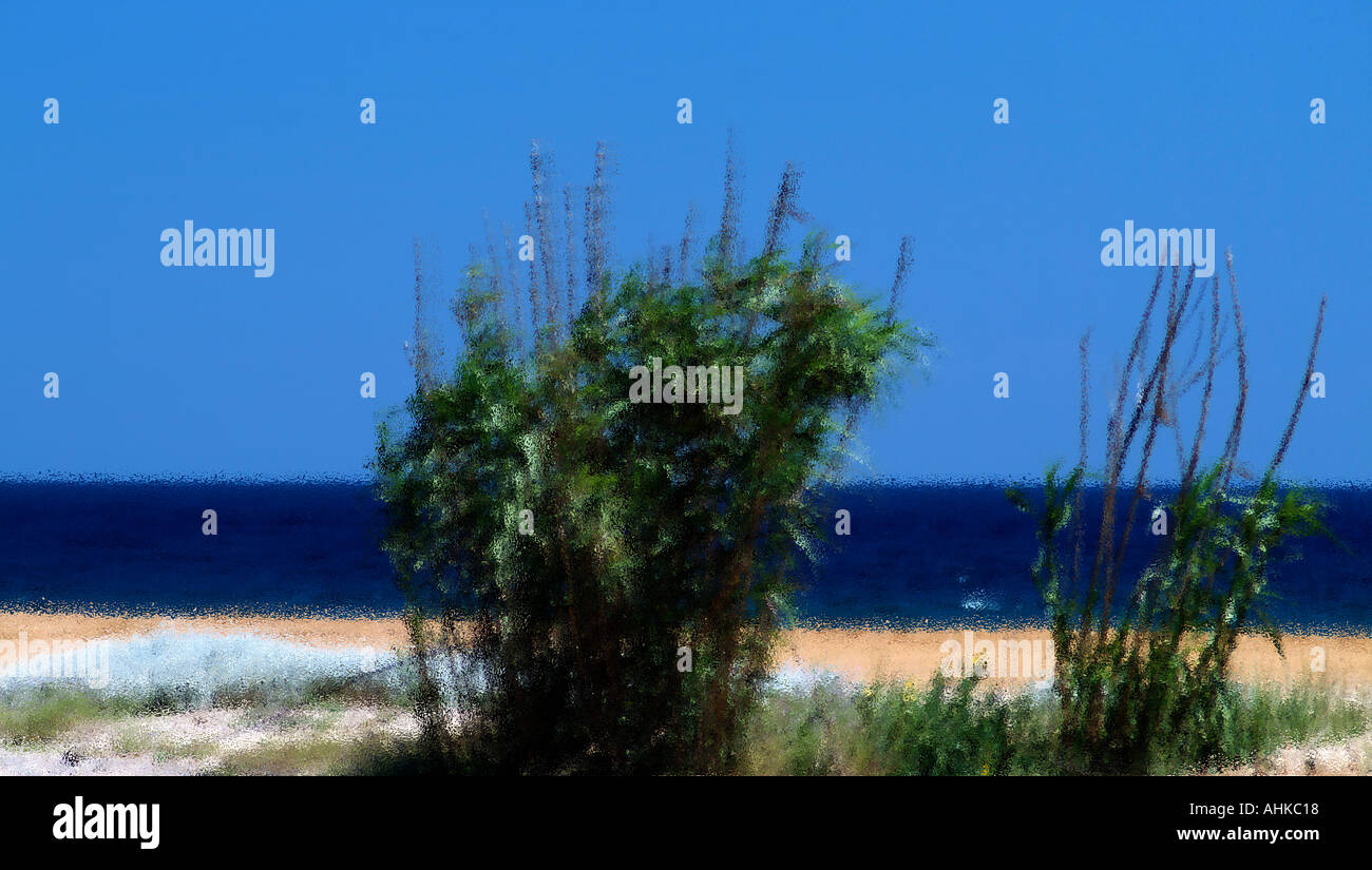 Beach at Meghalos Aselinos Skiathos Stock Photo