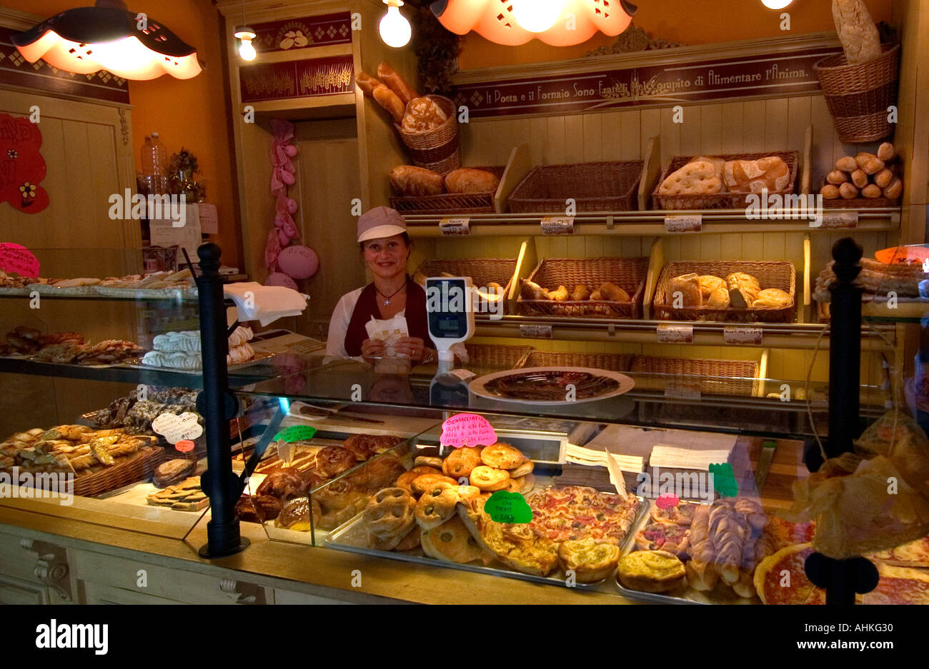 Italy Baker Bakery Bread Tuscany bake house Stock Photo Alamy
