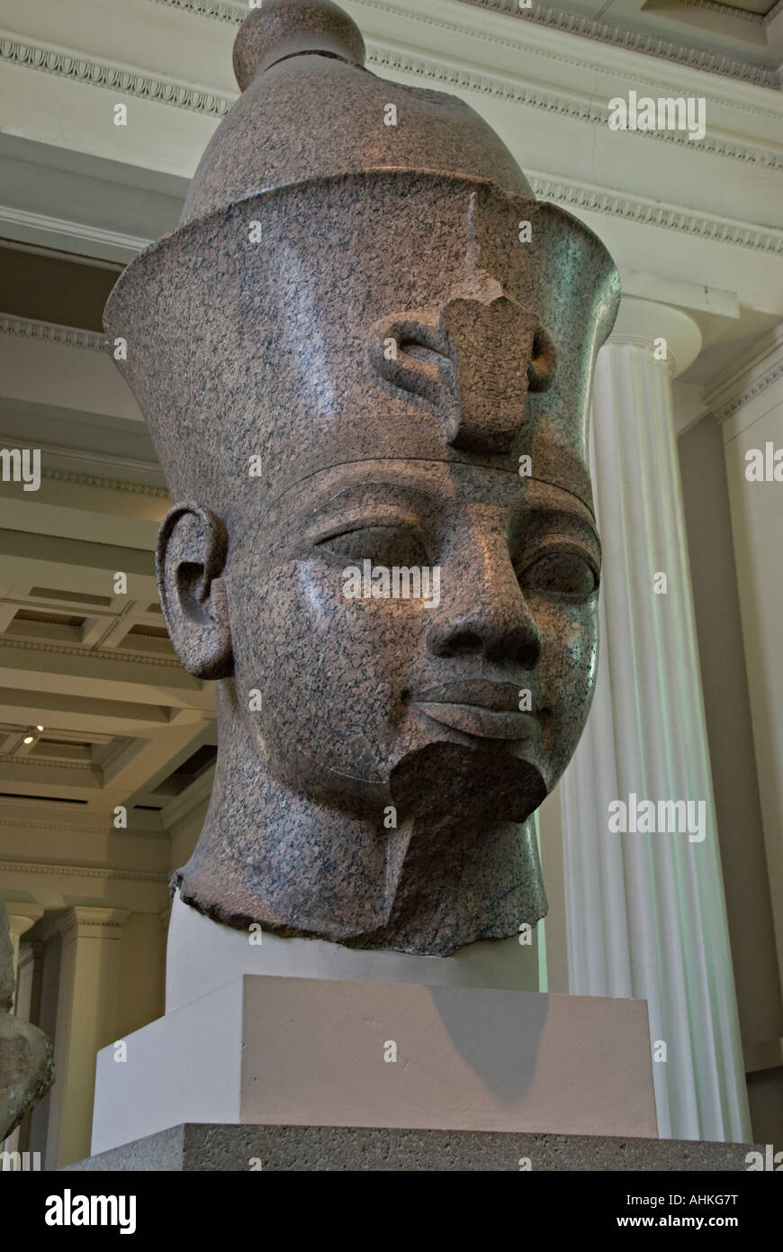 Granite Egyptian sculpture in British Museum Stock Photo Alamy