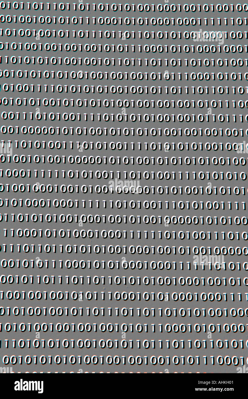 Binary computer code Stock Photo - Alamy