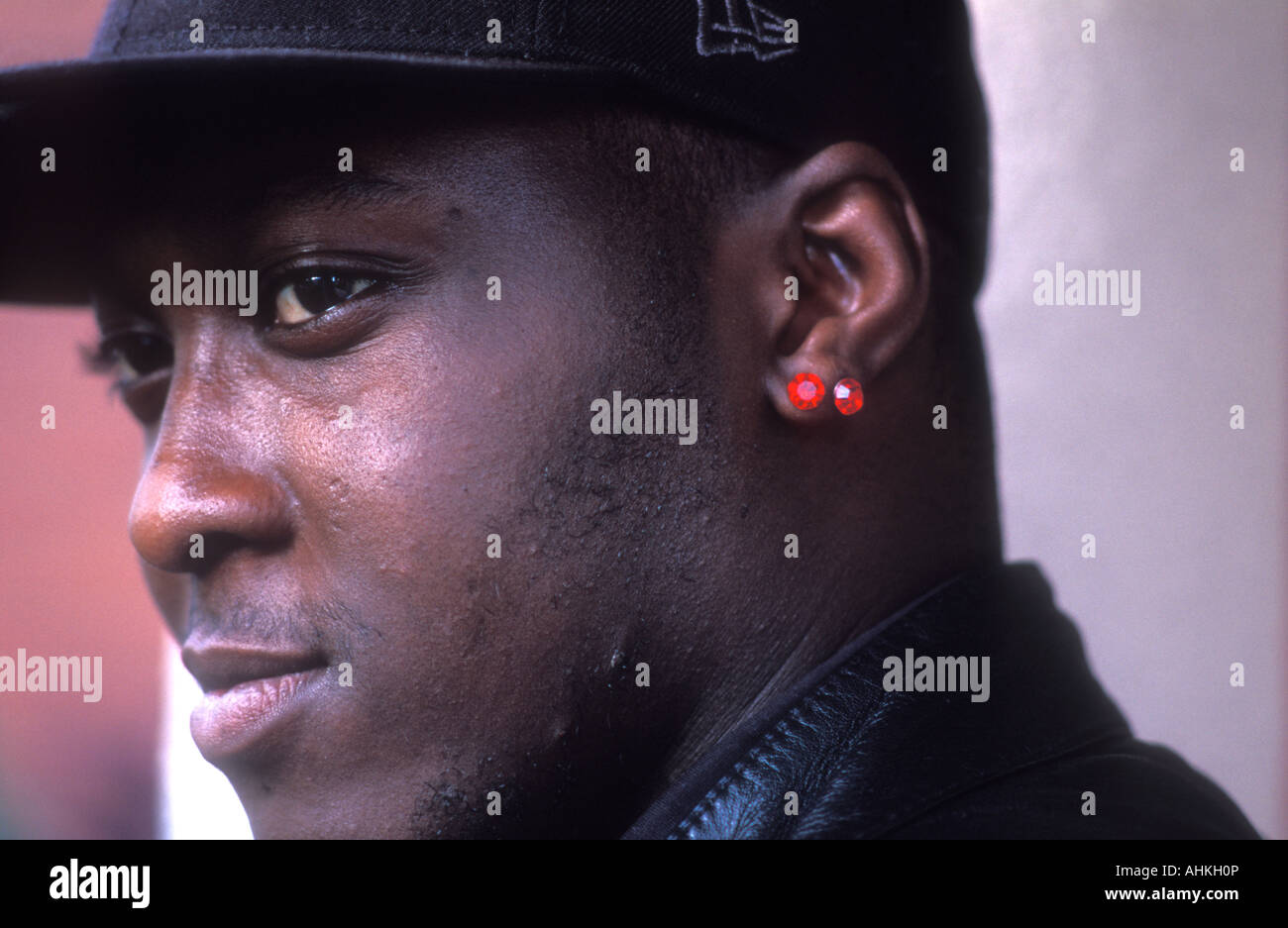 A portrait of a young black man Stock Photo - Alamy