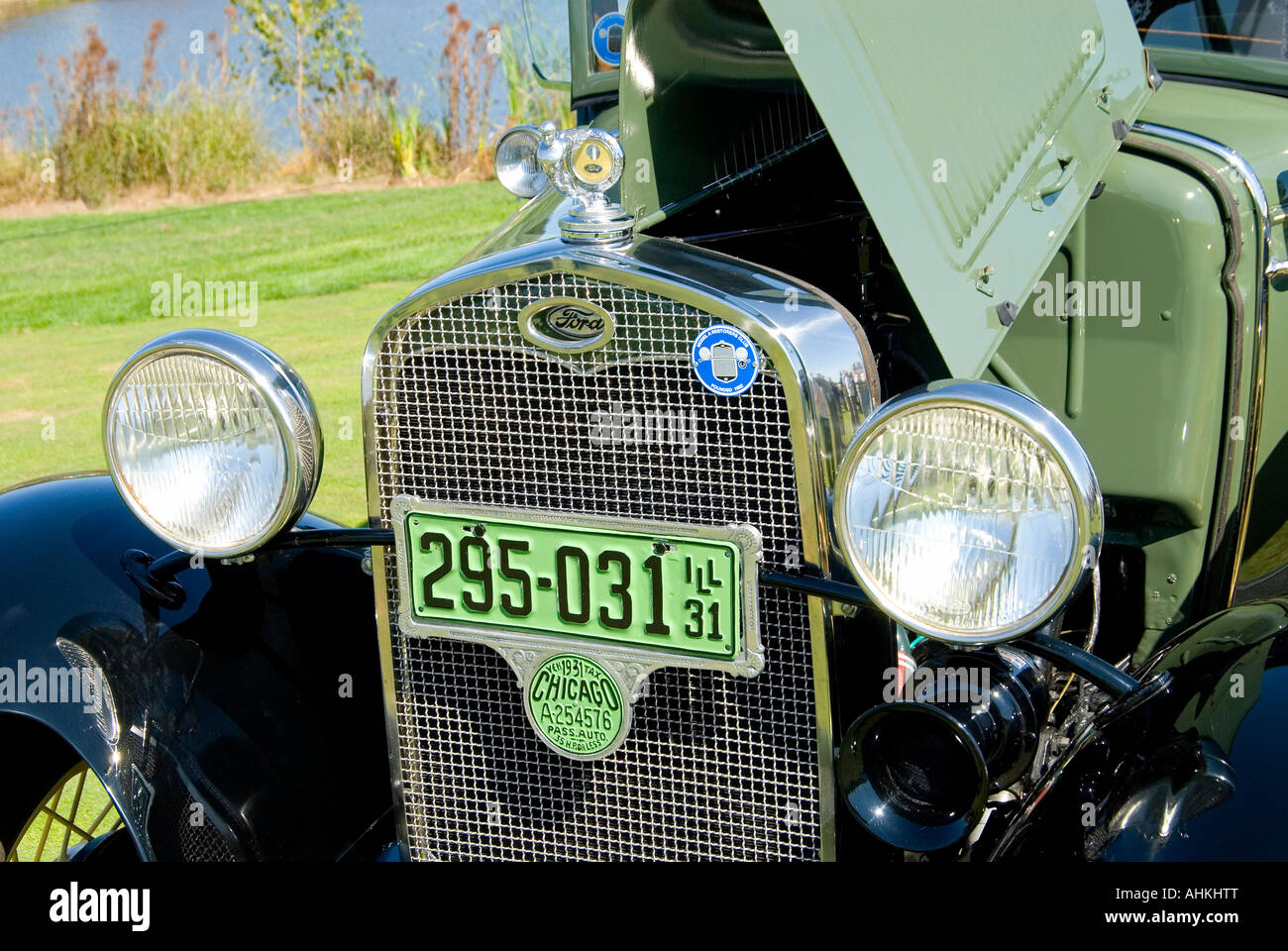 Ford Model A Front End View Stock Photo