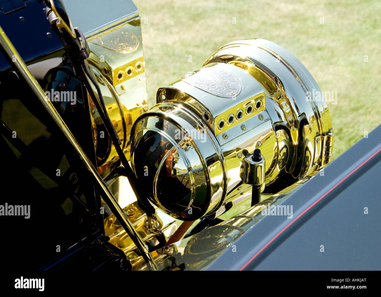 Ford Model T Headlamp Stock Photo