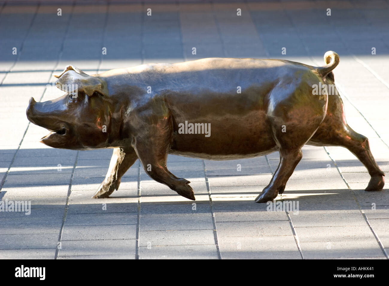 Pig Sculpture Rundle Mall Adelaide Australia Stock Photo Alamy