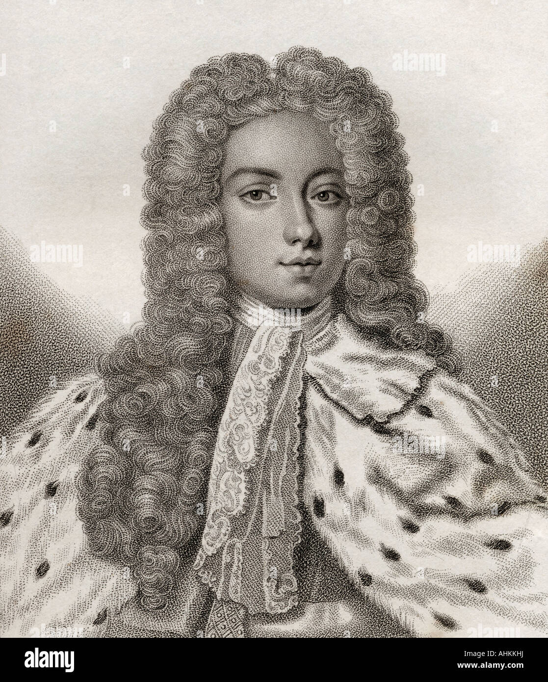 Baptist Noel, 4th Earl of Gainsborough, 1708 - 1750. English peer and Member of Parliament Stock Photo