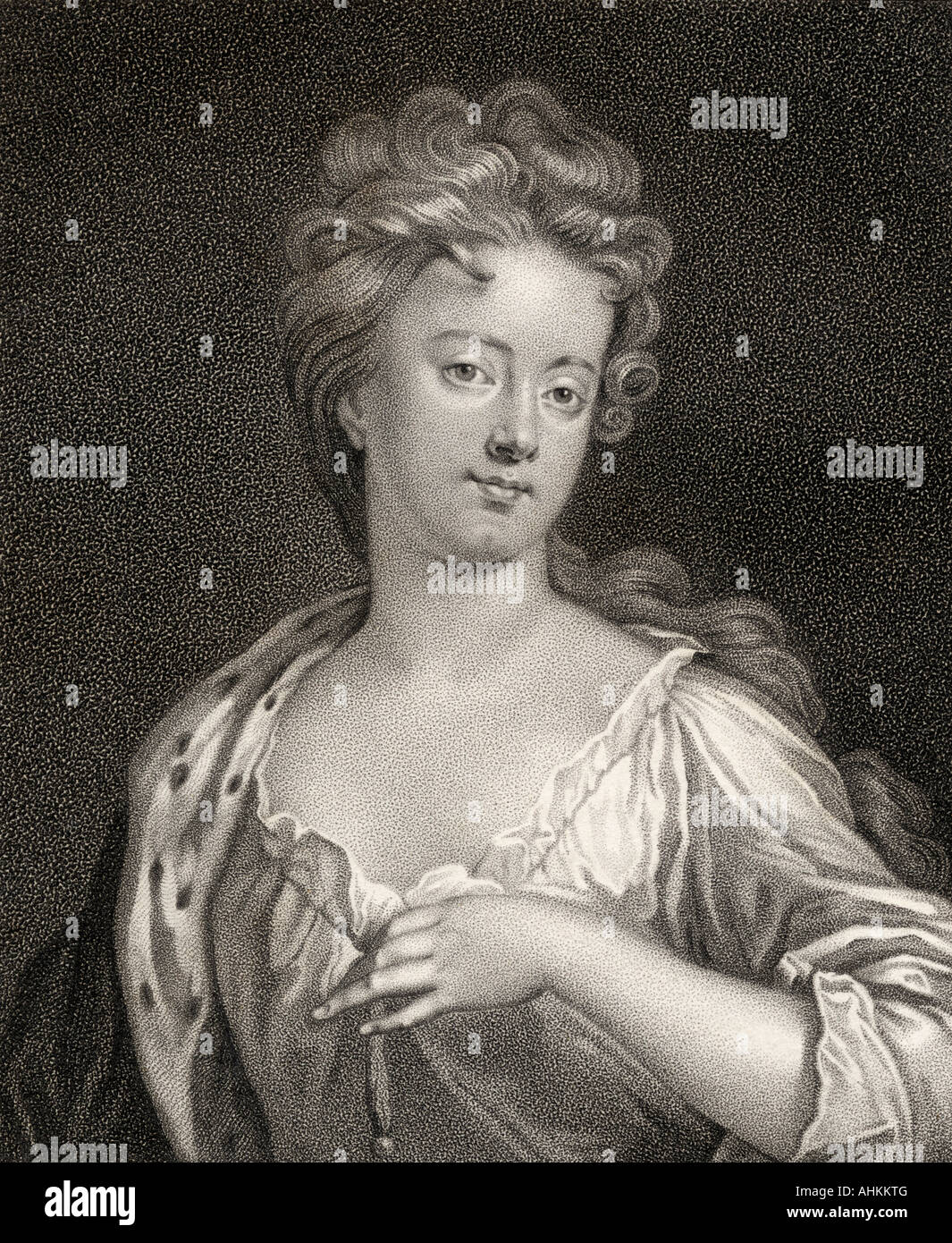 Sarah Jennings, Duchess of Marlborough, aka Countess of Marlborough, 1660 - 1744.  Wife of 1st Duke of Marlborough. Stock Photo