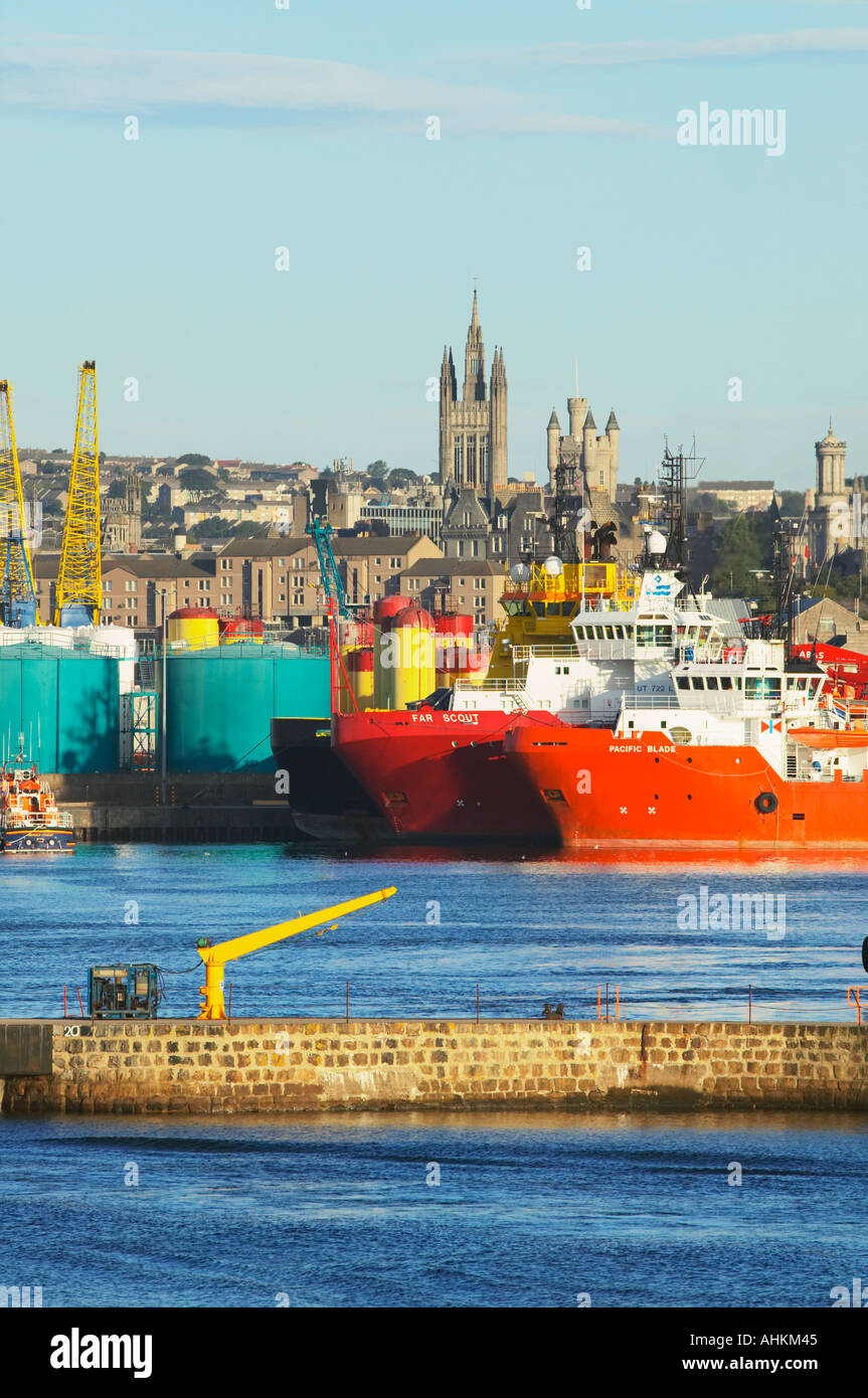 Aberdeen Harbour, Aberdeen, Scotland Stock Photo