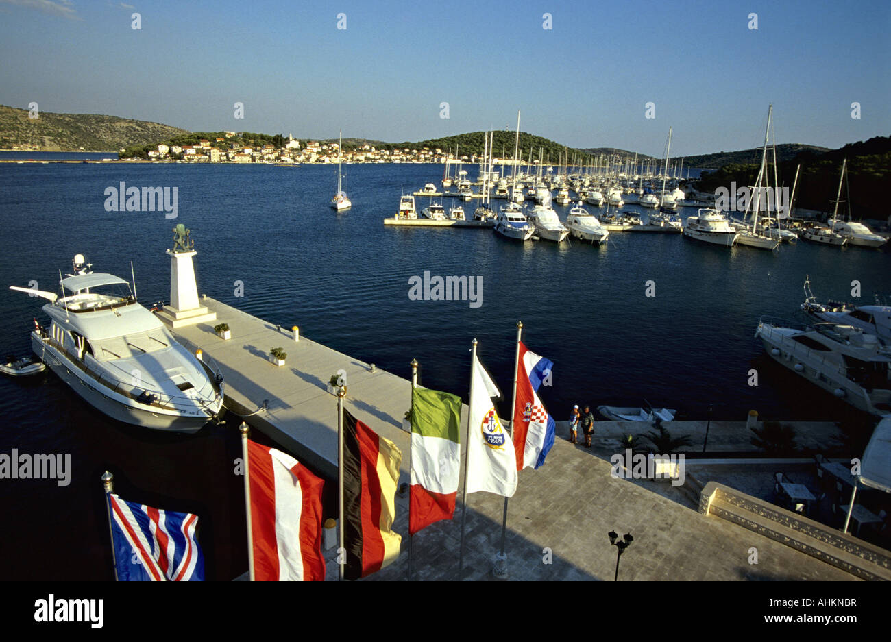 Kroatien Rogoznica Marina Frapa Staetdchen Rogoznica Mitteldalmatien Croatia Marina Frapa small Town Rogoznica Middle Dalmatia Stock Photo