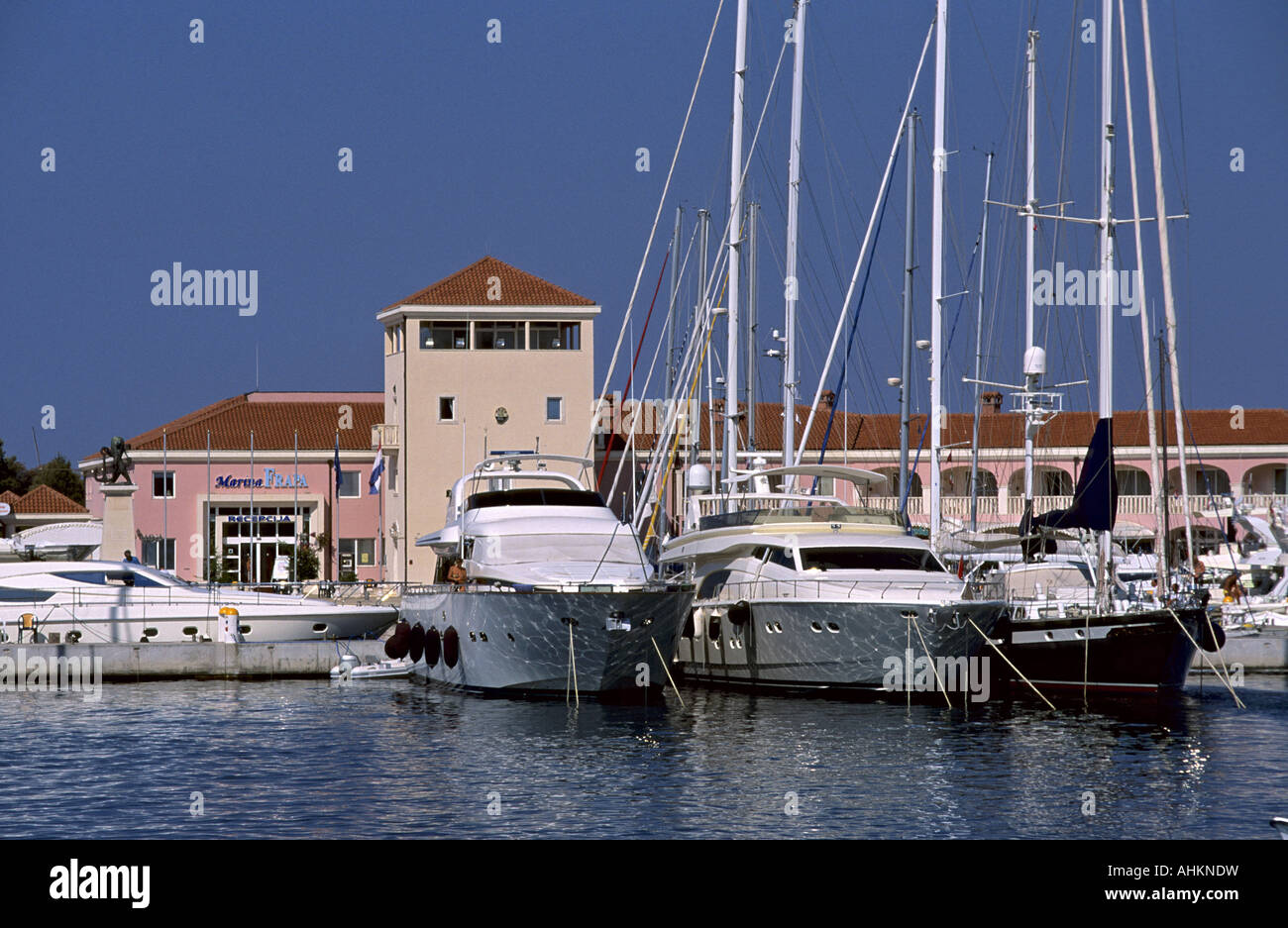 Kroatien Rogoznica Marina Frapa Staetdchen Rogoznica Mitteldalmatien Croatia Marina Frapa small Town Rogoznica Middle Dalmatia Stock Photo