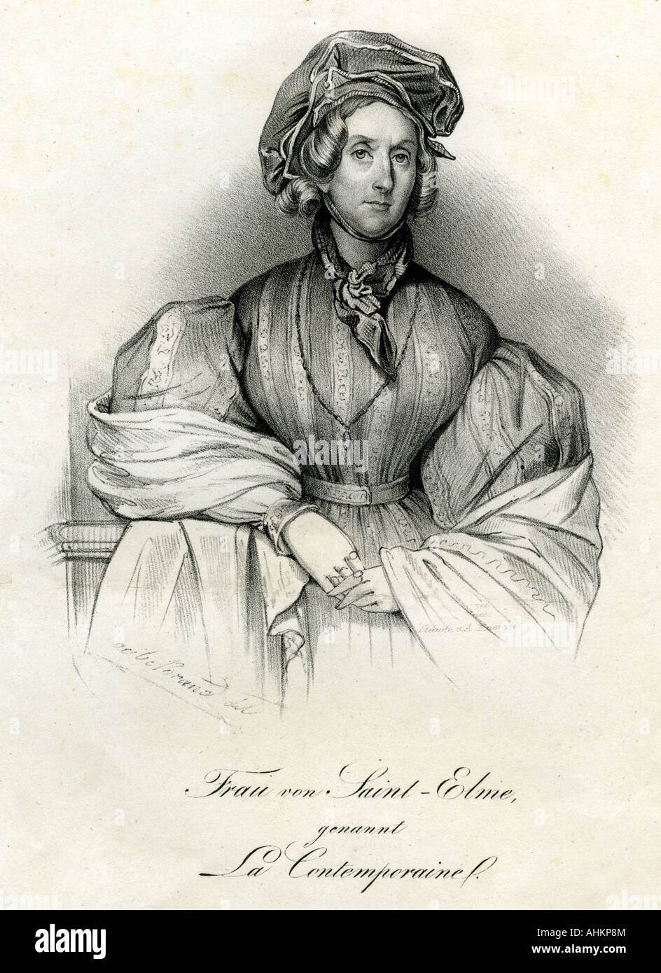 SaintElme, Ida, 1778 1845, French author / writer, lithograph by A