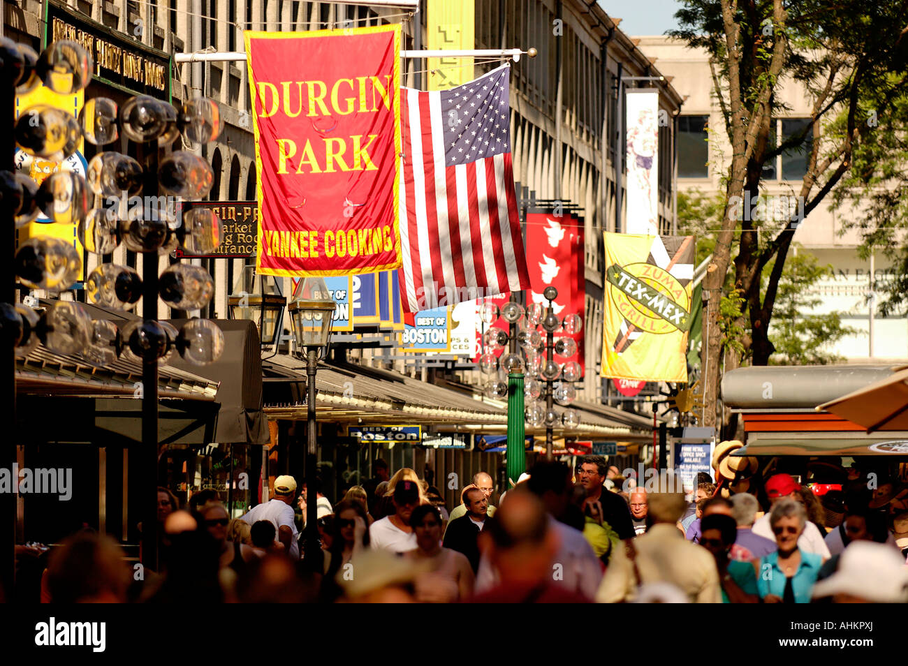 Faneuil Hall Marketplace Boston Massachusetts USA Stock Photo Alamy