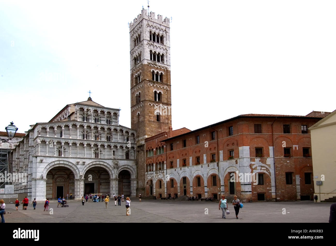 Lucca Cathedral is a Roman Catholic cathedral dedicated to Saint Martin of Tours in Lucca, Italy. It is the seat of the Archbishop of Lucca. Construct Stock Photo