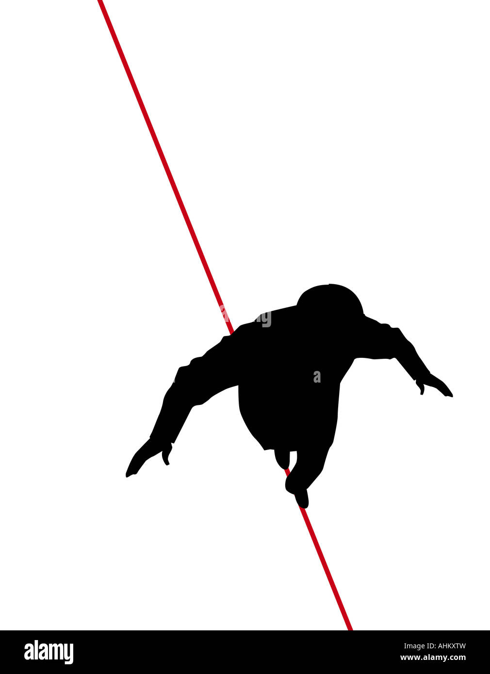 Circus tightrope walk Cut Out Stock Images & Pictures Alamy